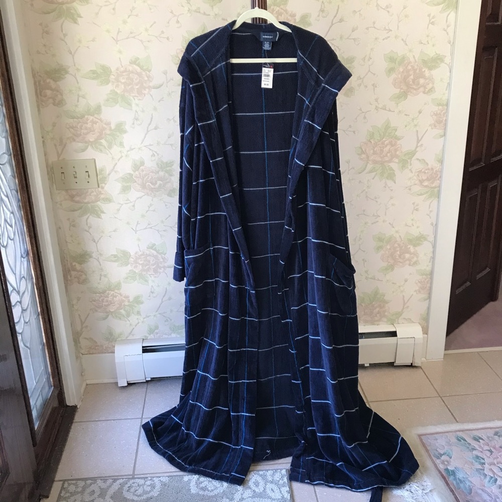 Navy Harbor Bay Men’s Bathrobe